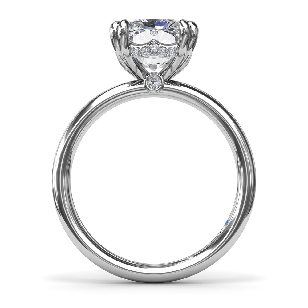 Solitaire Radiant Diamond Engagement Ring