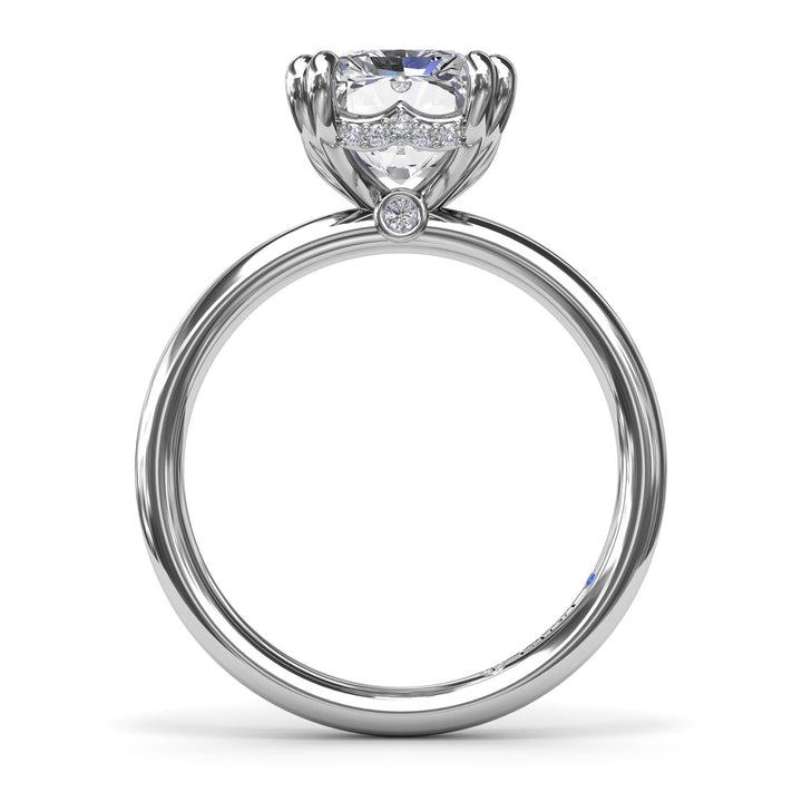 Solitaire Radiant Diamond Engagement Ring