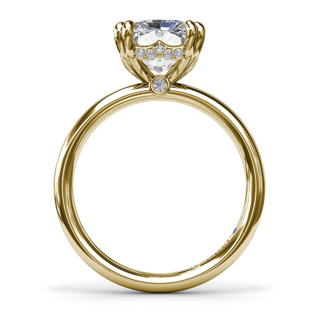 Solitaire Radiant Diamond Engagement Ring