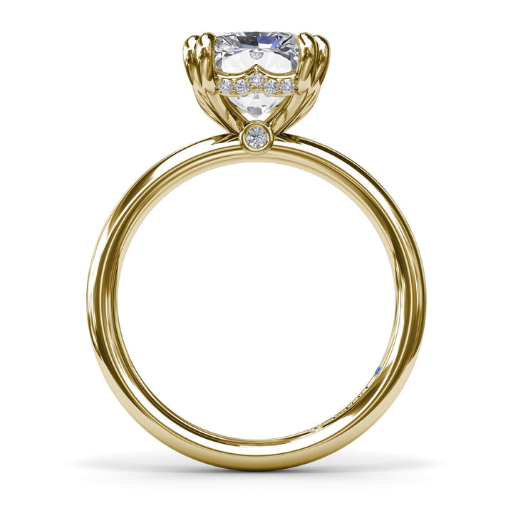 Solitaire Radiant Diamond Engagement Ring