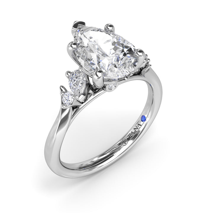 Timeless Pear Shaped Diamond Engagement Ring