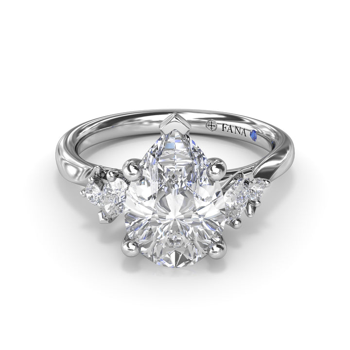 Timeless Pear Shaped Diamond Engagement Ring