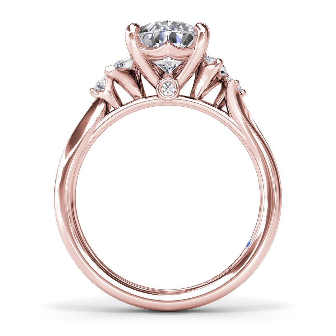 Timeless Pear Shaped Diamond Engagement Ring