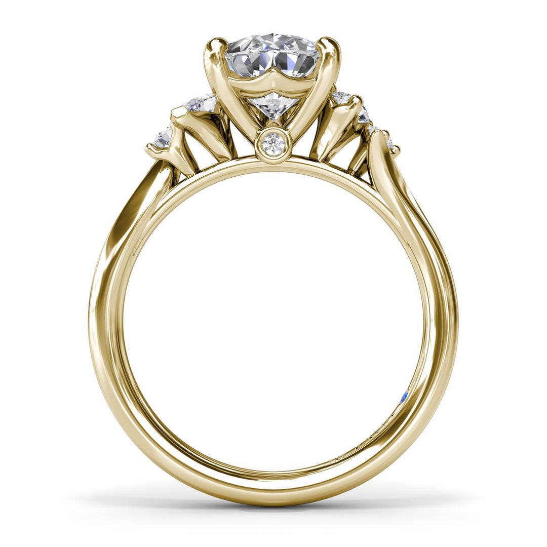 Timeless Pear Shaped Diamond Engagement Ring