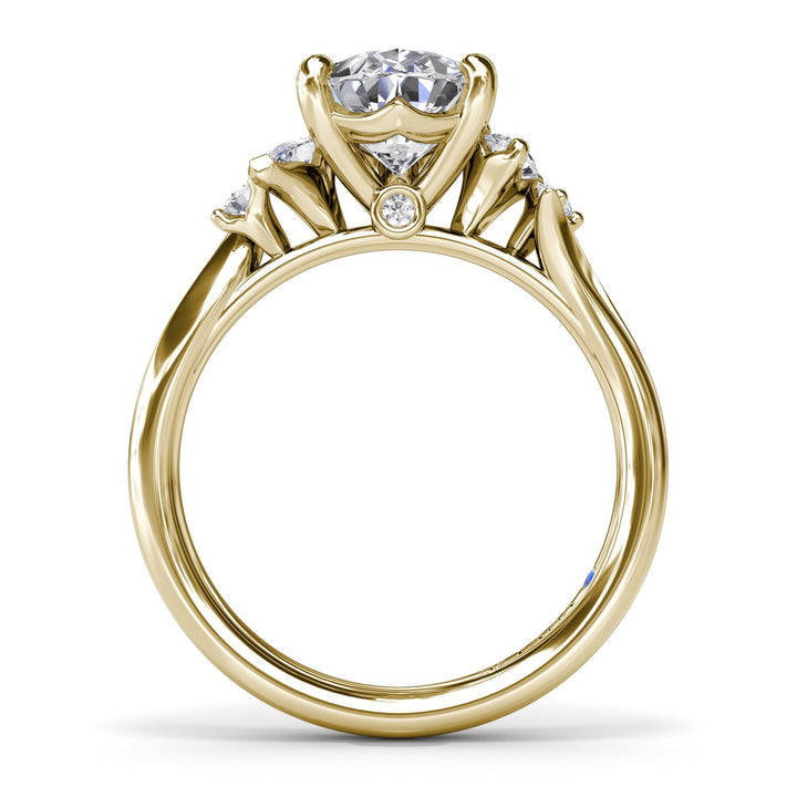 Timeless Pear Shaped Diamond Engagement Ring