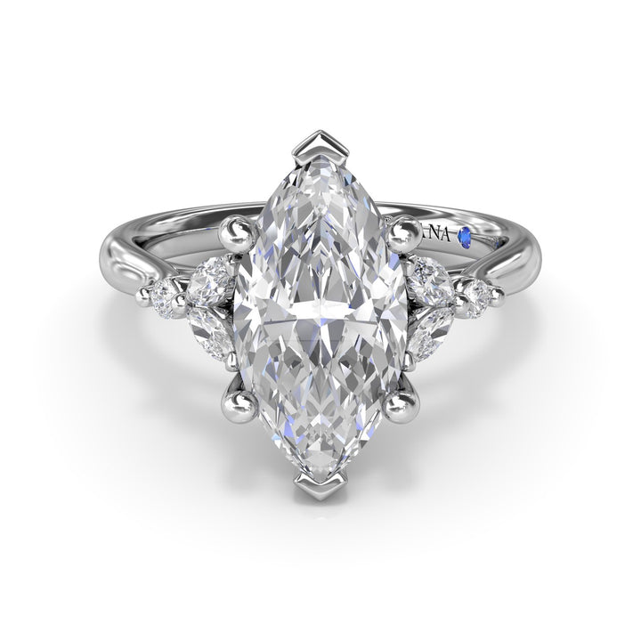 Elegant Marquise Diamond Engagement Ring