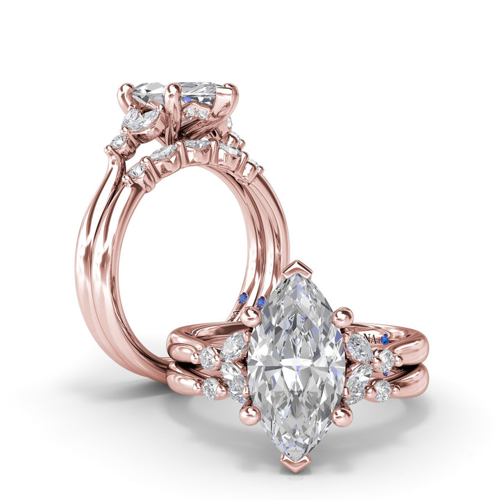 Elegant Marquise Diamond Engagement Ring