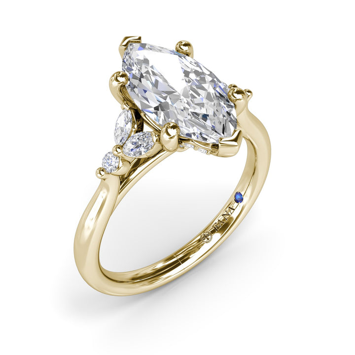 Elegant Marquise Diamond Engagement Ring