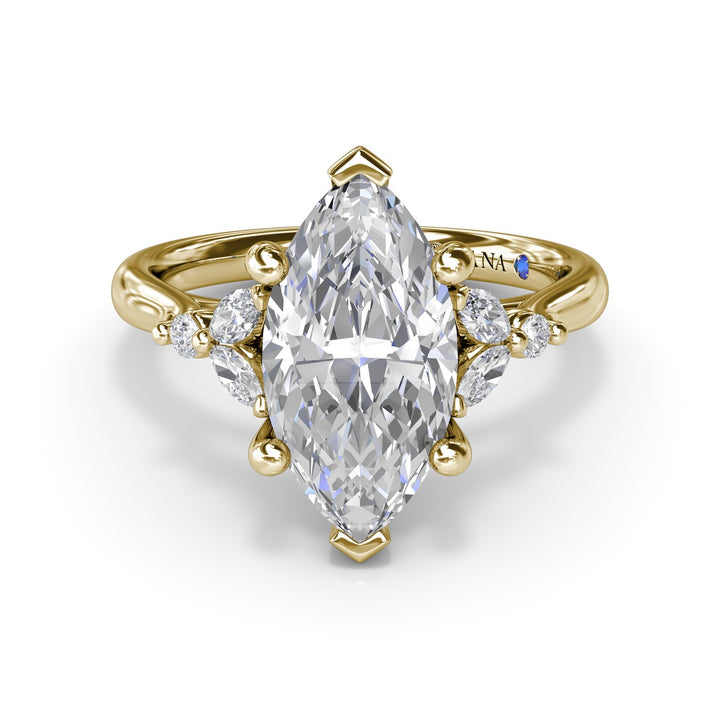 Elegant Marquise Diamond Engagement Ring