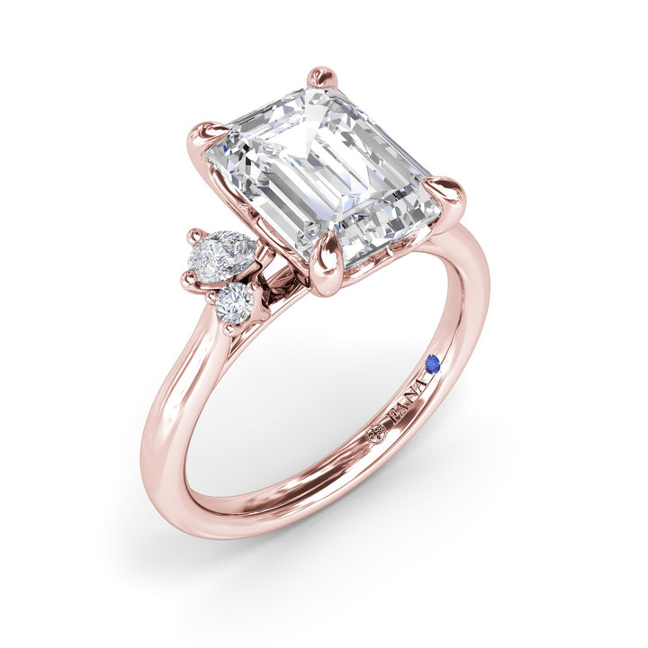 Elegant Emerald Cut Diamond Engagement Ring