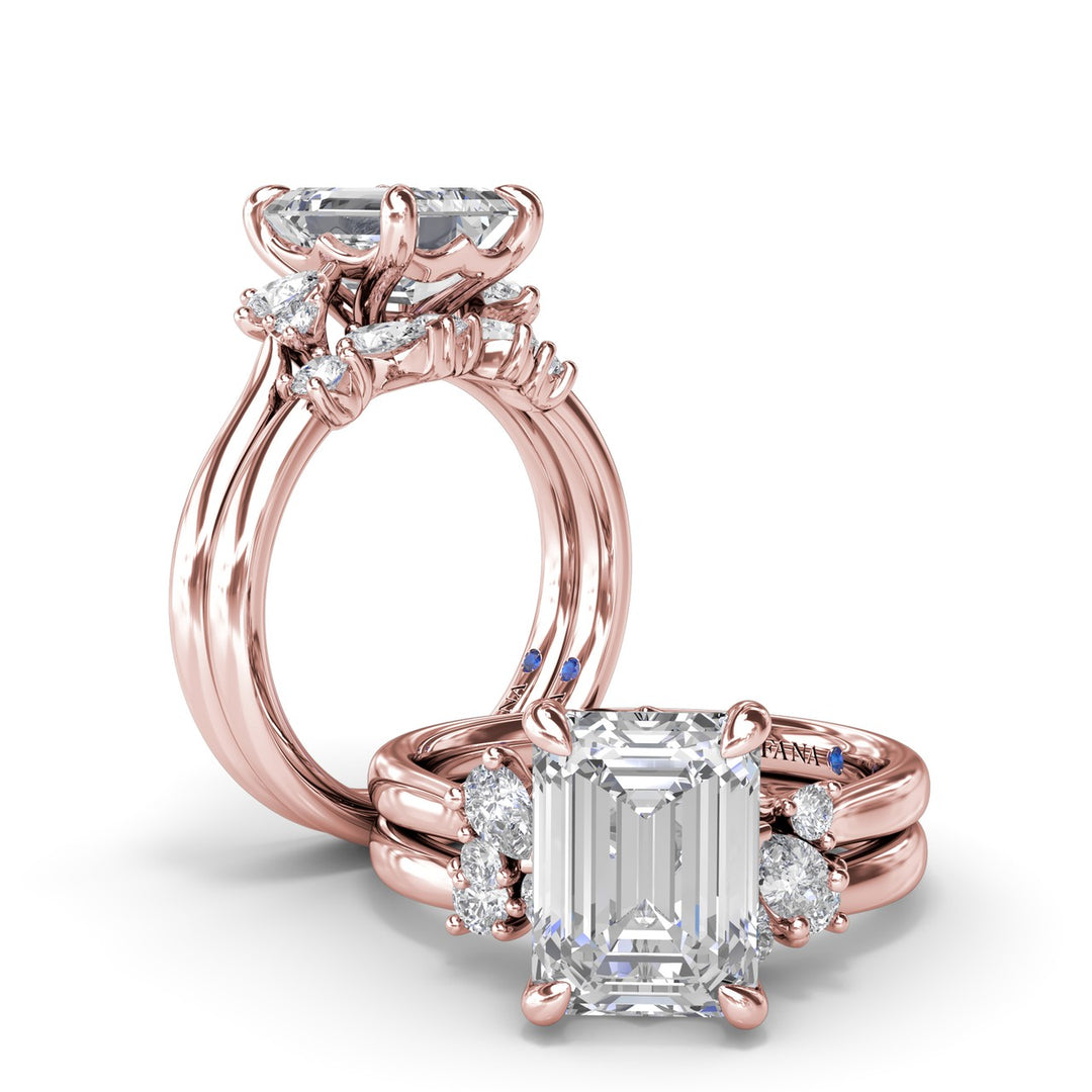 Elegant Emerald Cut Diamond Engagement Ring