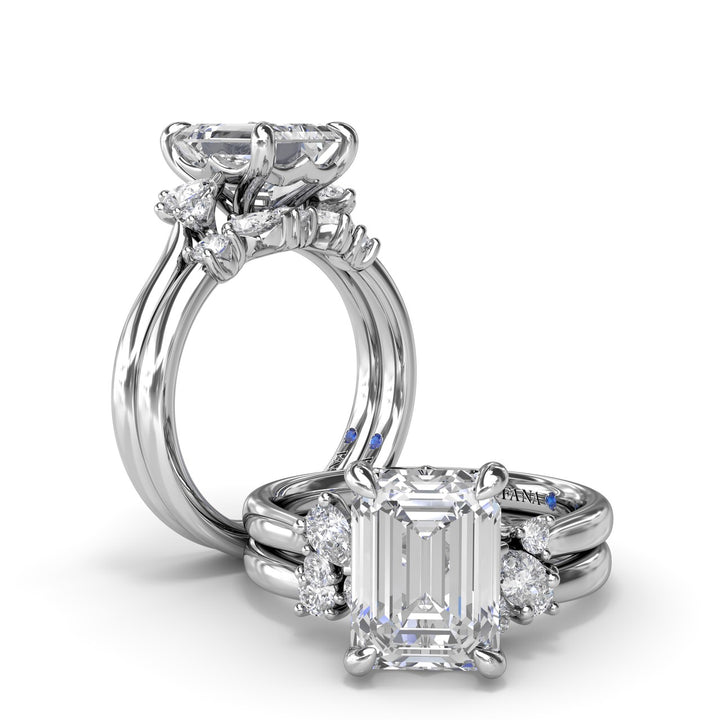 Elegant Emerald Cut Diamond Engagement Ring