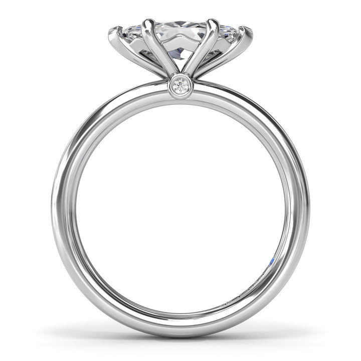 East West Marquise Diamond Engagement Ring