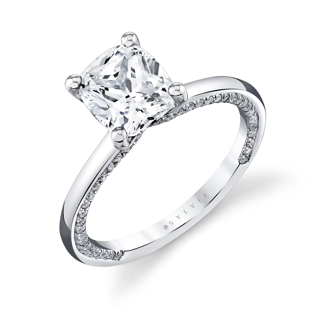 Iconelle Solitaire Two Tone Engagement Ring - Diana