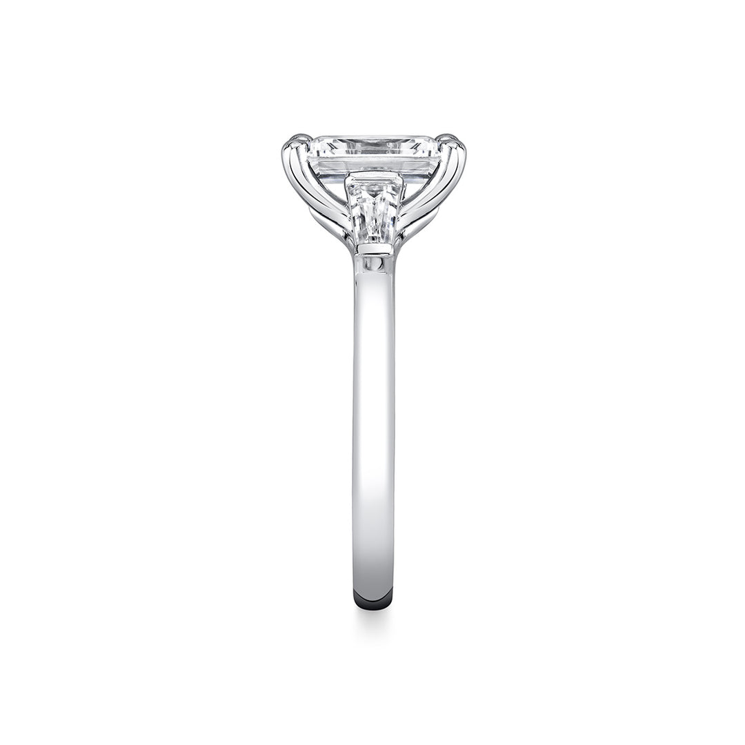 Iconelle Solitaire Three Stone Engagement Ring - Evelyn