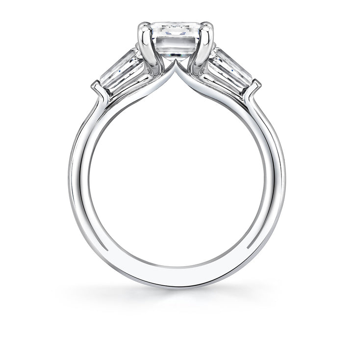 Iconelle Solitaire Three Stone Engagement Ring - Evelyn