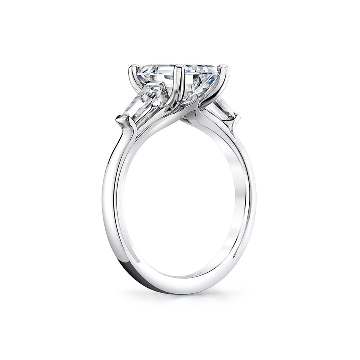 Iconelle Solitaire Three Stone Engagement Ring - Evelyn