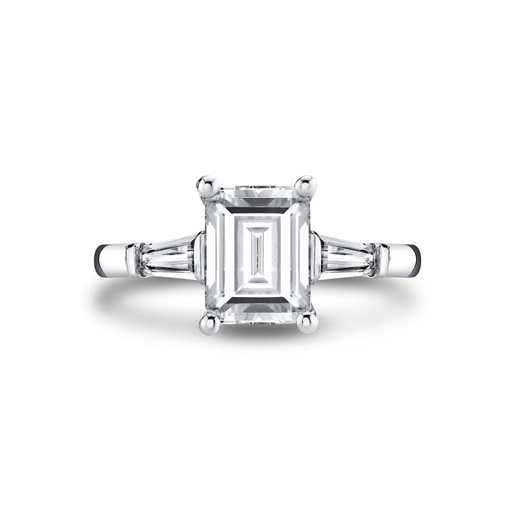 Iconelle Solitaire Three Stone Engagement Ring - Evelyn