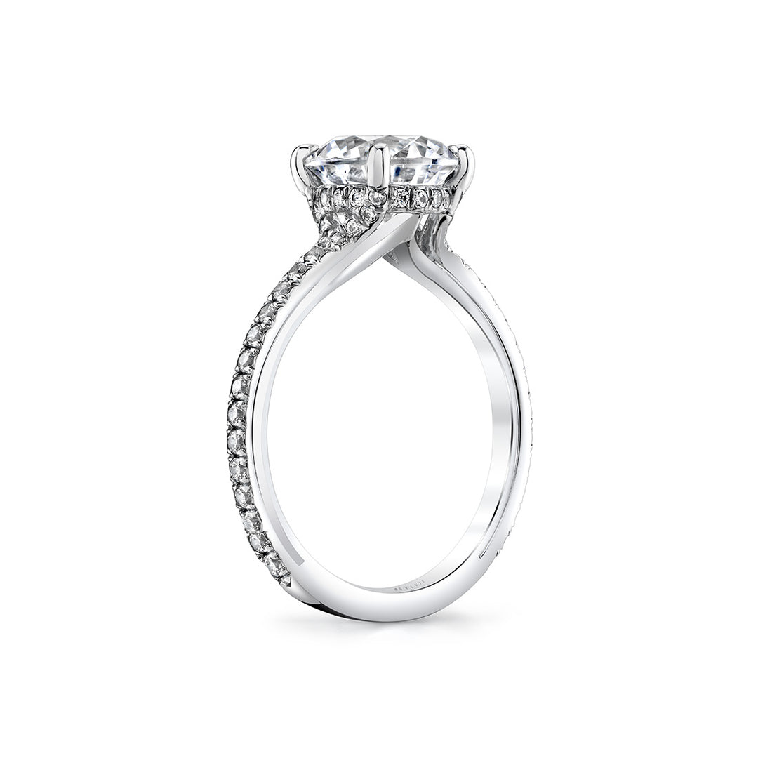 Iconelle Hidden Halo Engagement Ring - Reign
