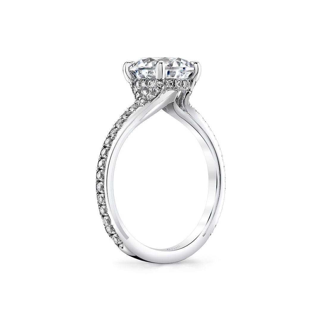 Iconelle Hidden Halo Engagement Ring - Reign