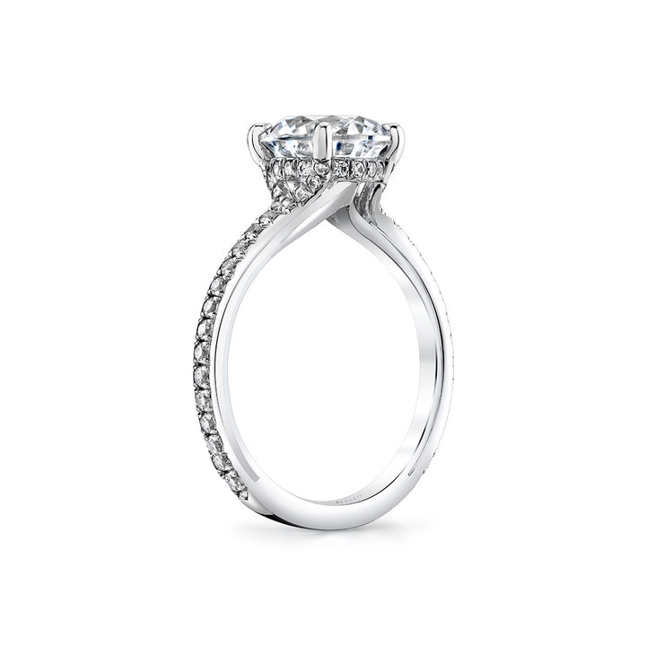 Iconelle Hidden Halo Engagement Ring - Reign