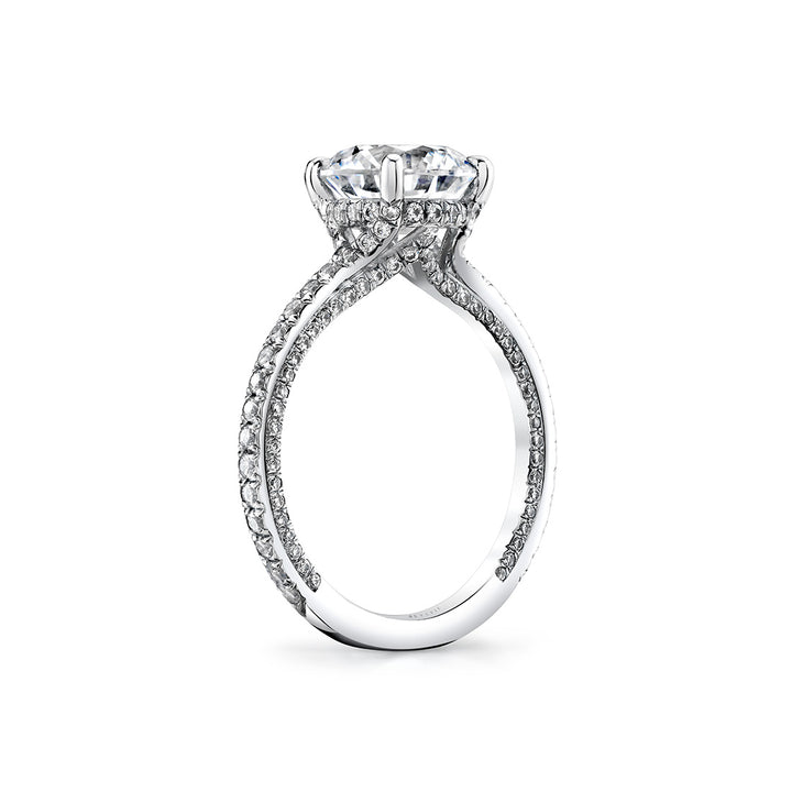 Iconelle Hidden Halo Engagement Ring - Giana