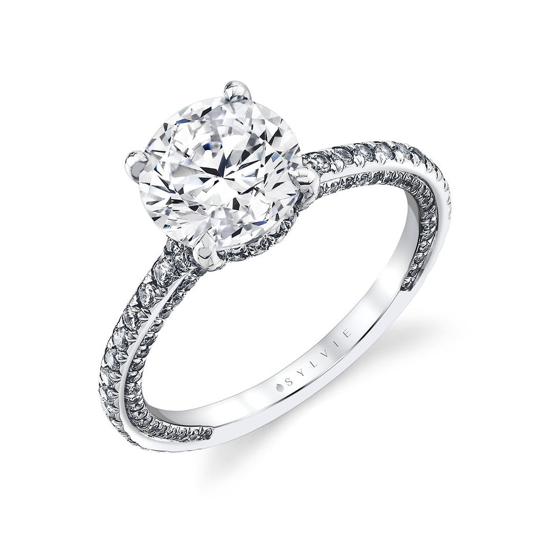 Iconelle Hidden Halo Engagement Ring - Giana