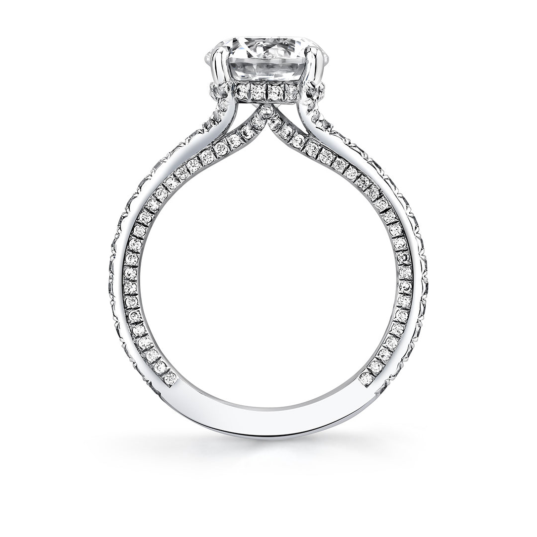 Iconelle Hidden Halo Engagement Ring - Giana