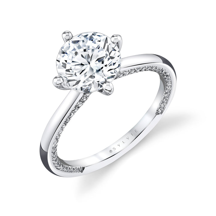 Iconelle Solitaire Compass Engagement Ring - Kate