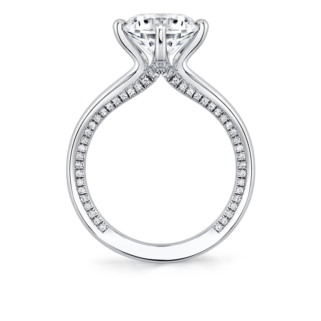 Iconelle Solitaire Compass Engagement Ring - Kate