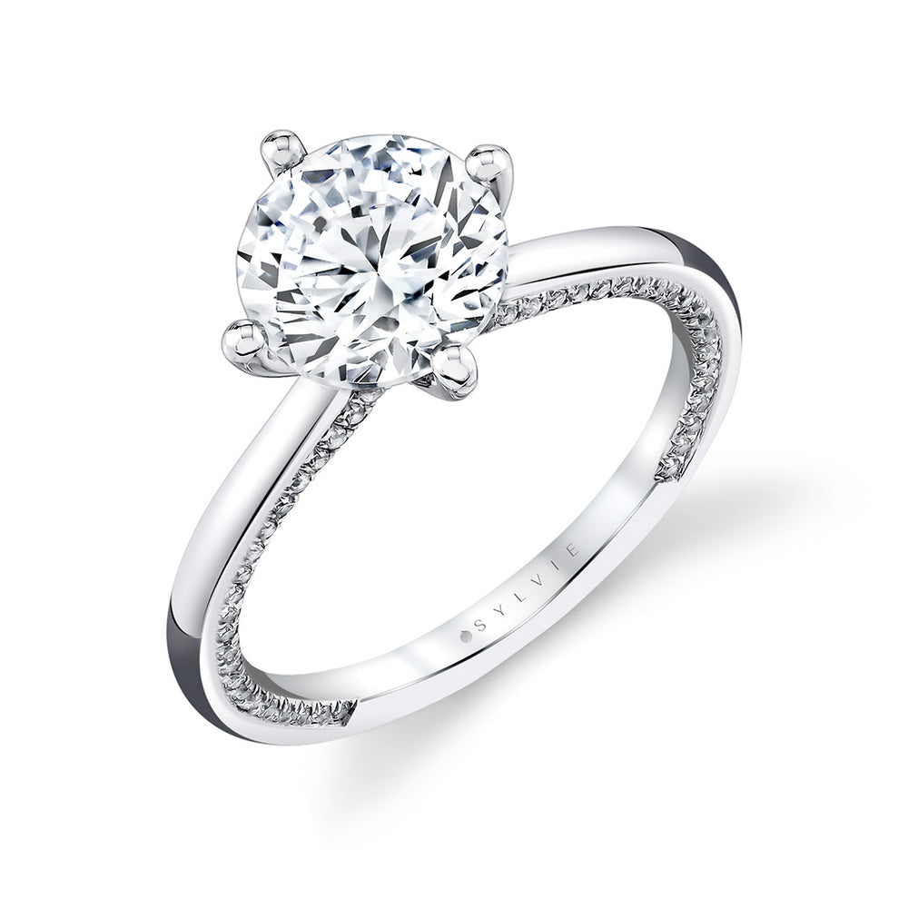 Iconelle Solitaire Compass Engagement Ring - Kate
