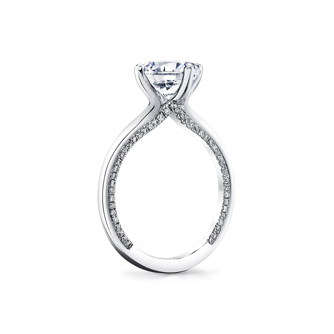 Iconelle Solitaire Compass Engagement Ring - Kate