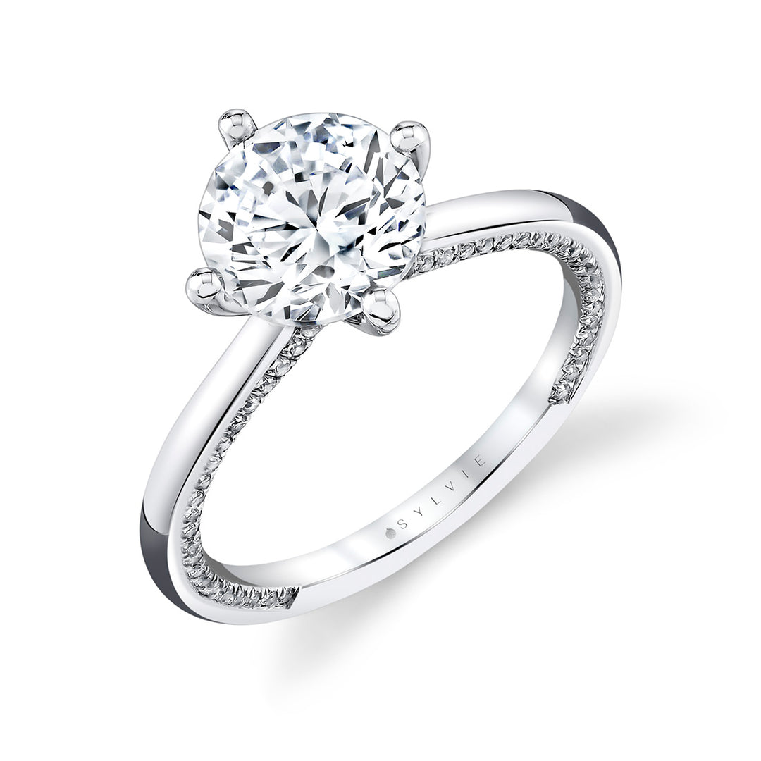 Iconelle Solitaire Compass Engagement Ring - Kate