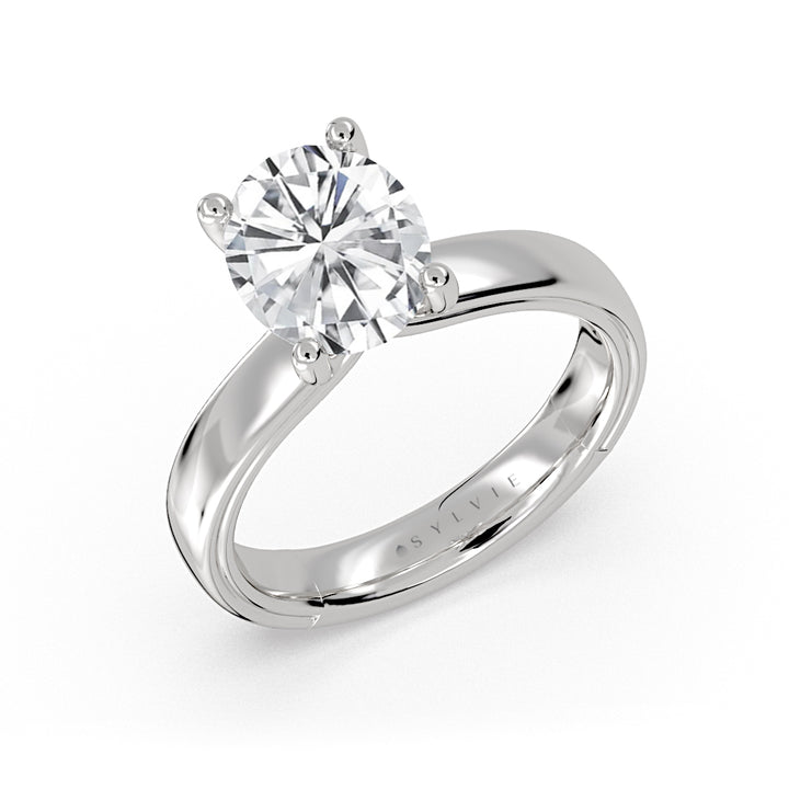 Shell Iconelle Wide Solitaire Engagement Ring - Andie