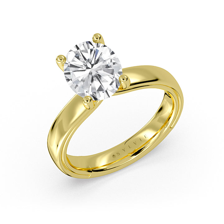 Shell Iconelle Wide Solitaire Engagement Ring - Andie