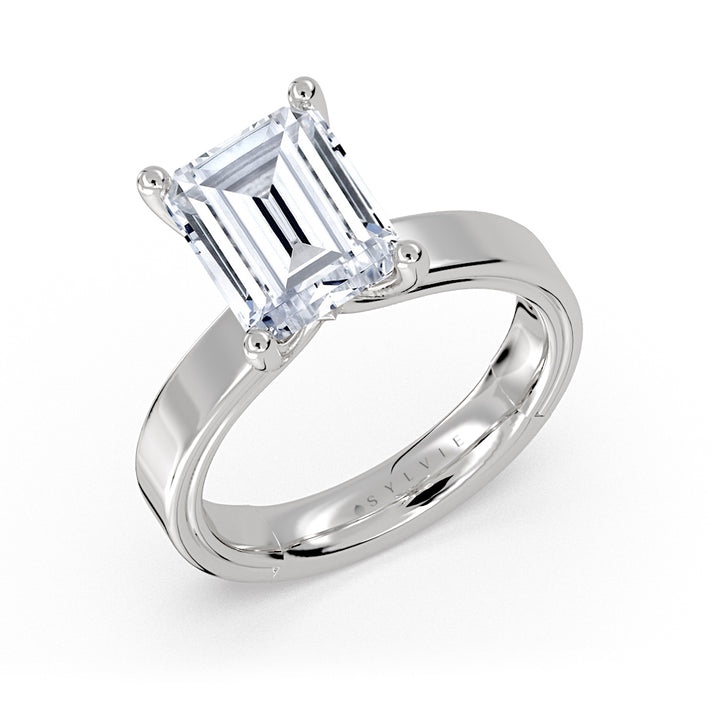 Shell Iconelle Wide Solitaire Engagement Ring - Mabel