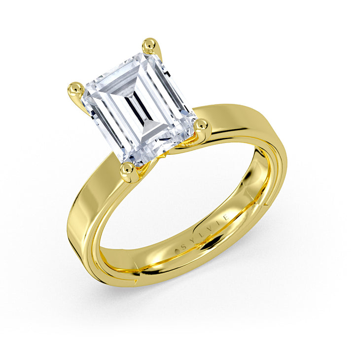 Shell Iconelle Wide Solitaire Engagement Ring - Mabel