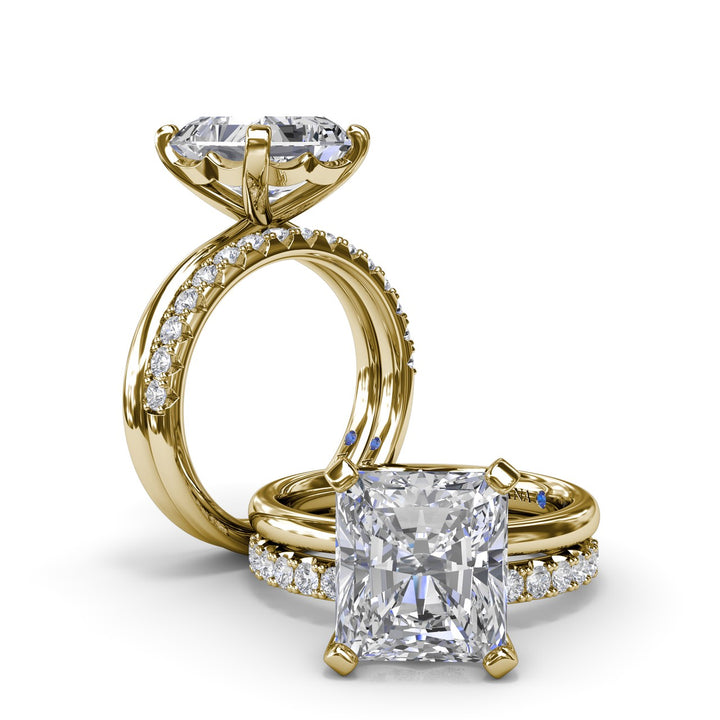 Timeless Radiant Cut Solitaire Engagement Ring
