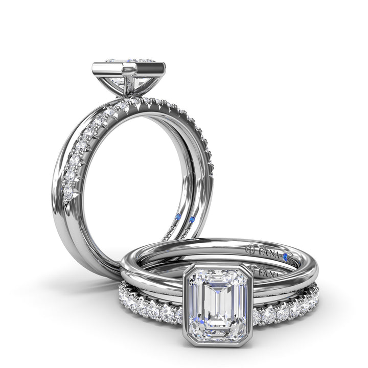 Modern Solitaire Diamond Engagement Ring