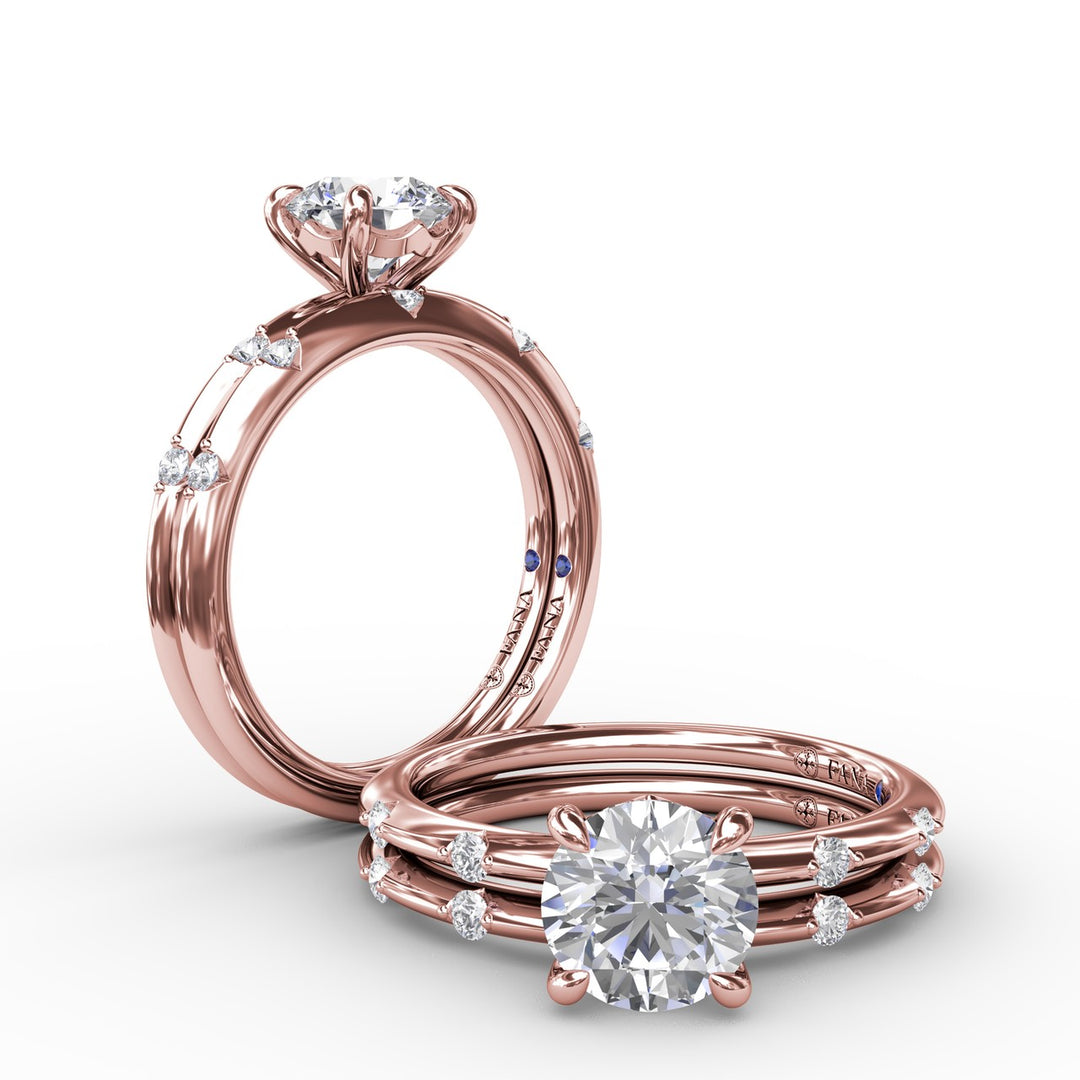 Captivating Raindrop Diamond Engagement Ring