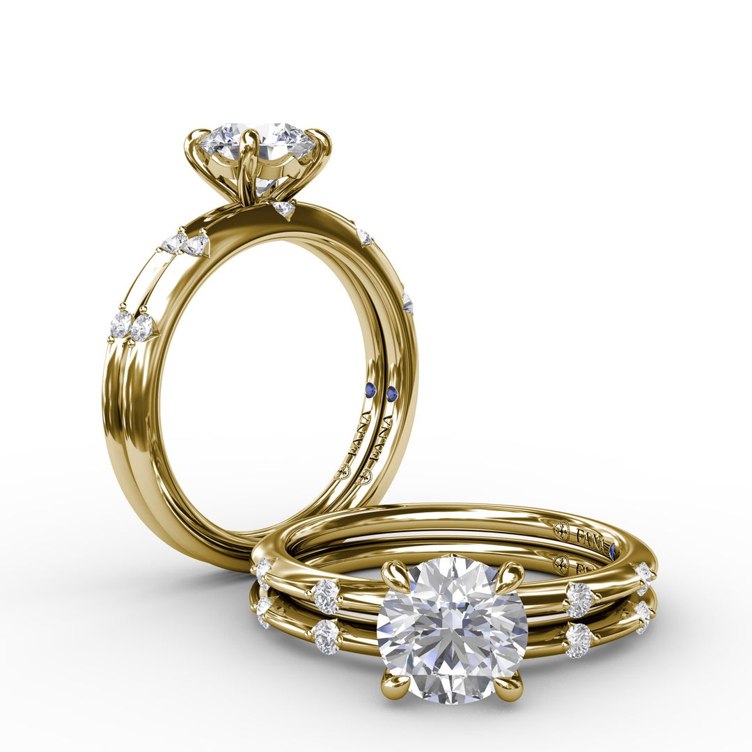 Captivating Raindrop Diamond Engagement Ring