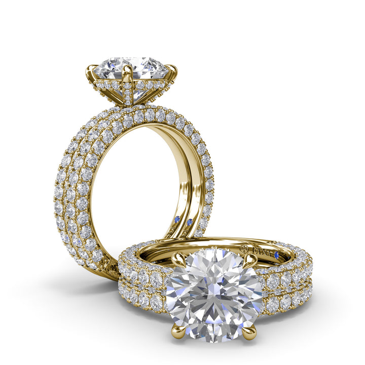 Angelic Solitaire Diamond Engagement Ring