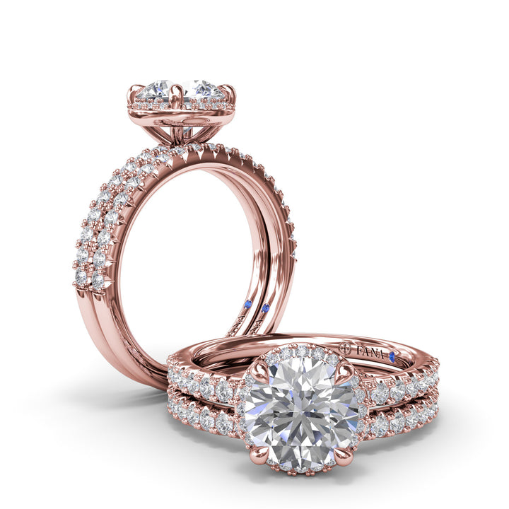Simply Stunning Diamond Halo Engagement Ring