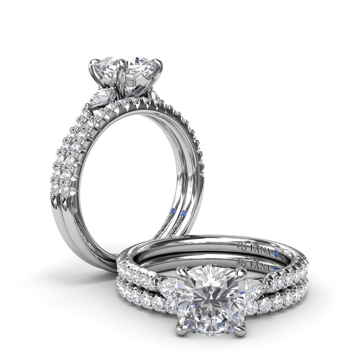 Dynamic Diamond Engagement Ring