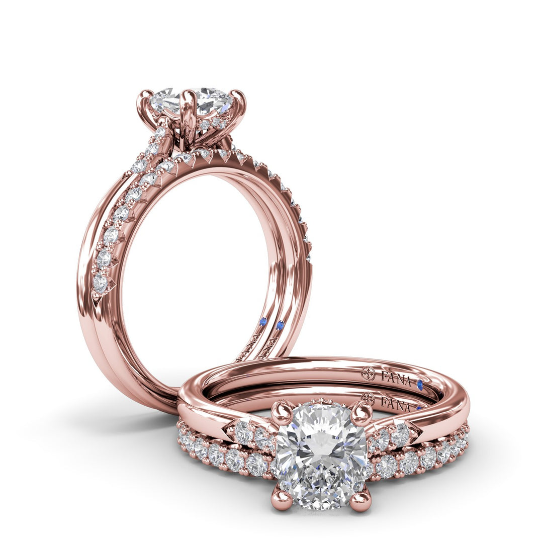 Sophisticated Cushion Diamond Engagement Ring