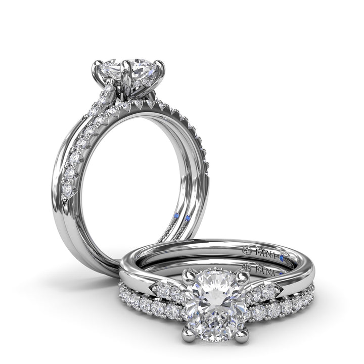 Sophisticated Cushion Diamond Engagement Ring