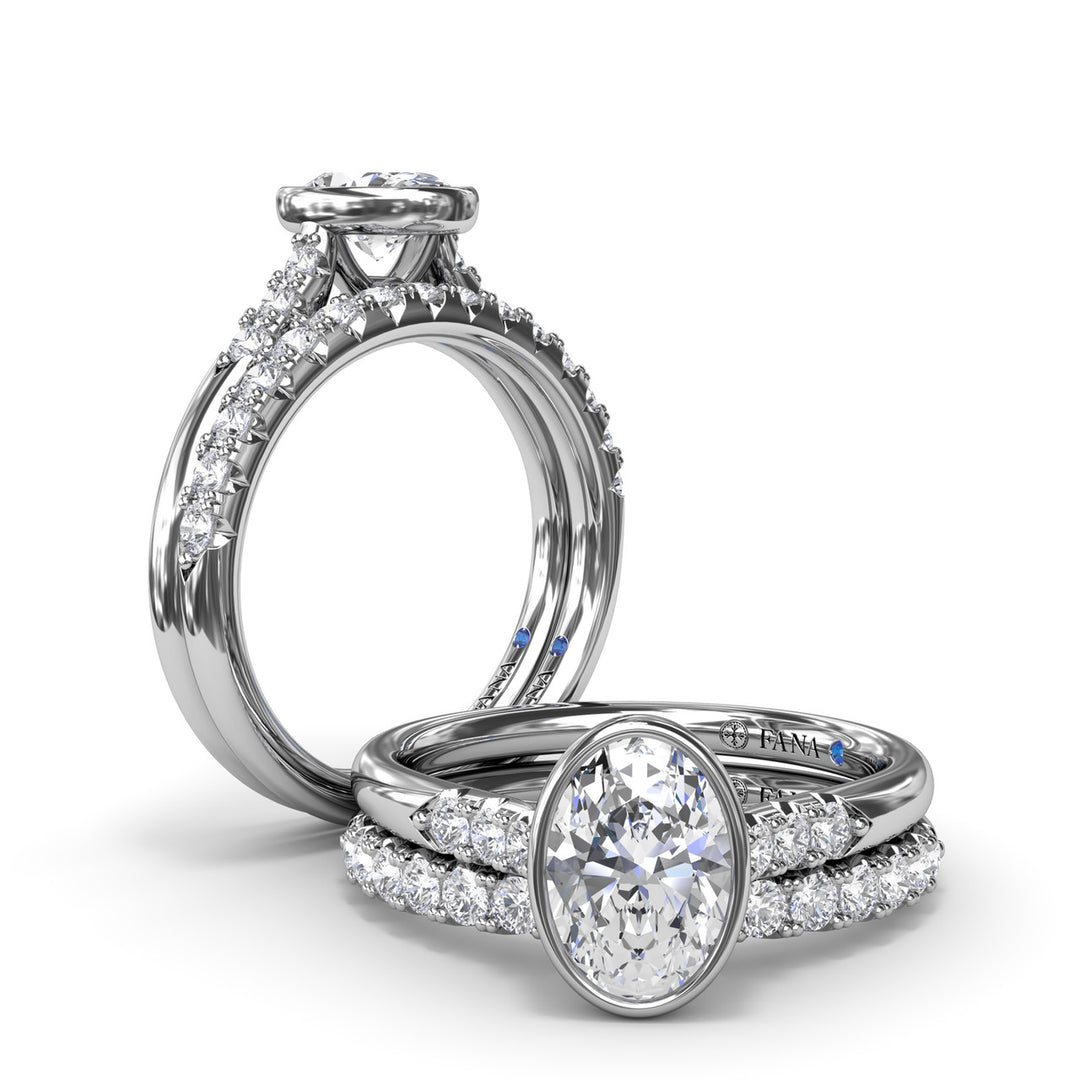 Beautiful Bezel Set Engagement Ring