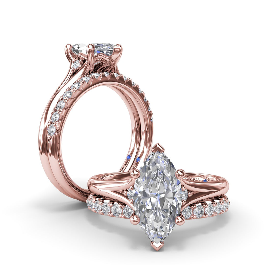 Split Shank Engagement Ring