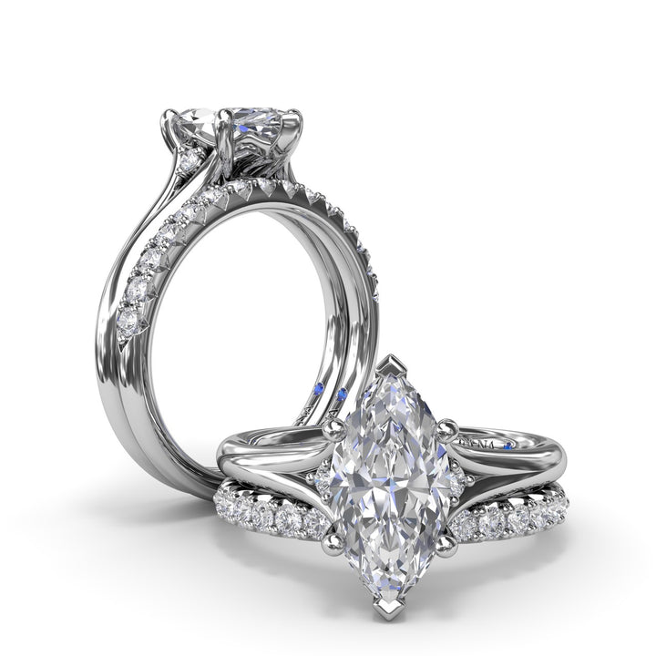 Split Shank Engagement Ring