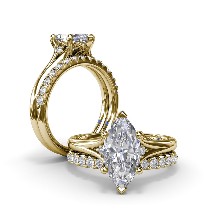 Split Shank Engagement Ring